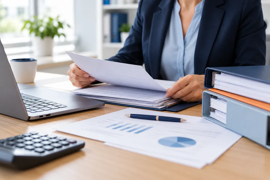 Dokumenty finansowe dotyczące rozliczeń firmy